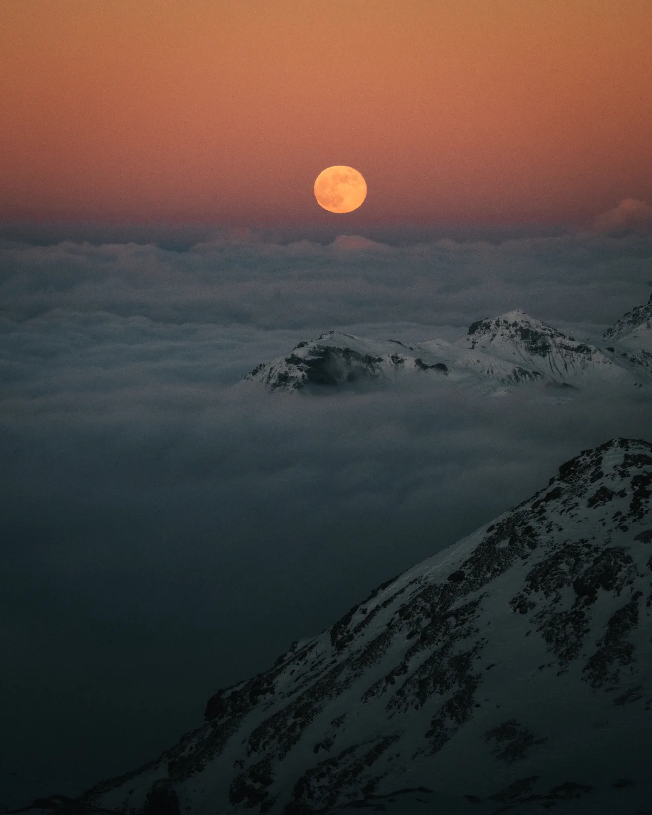 Mondaufgang, Landschaftsfotografie Schweiz von Thomas Leuthard